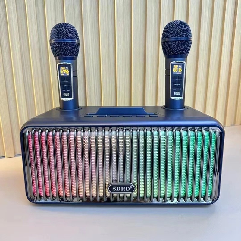 Sd319proワイヤレスbluetoothスピーカー携帯電話テレビポータブルデスクトップk歌音響デュアルマイク一体型|undefined