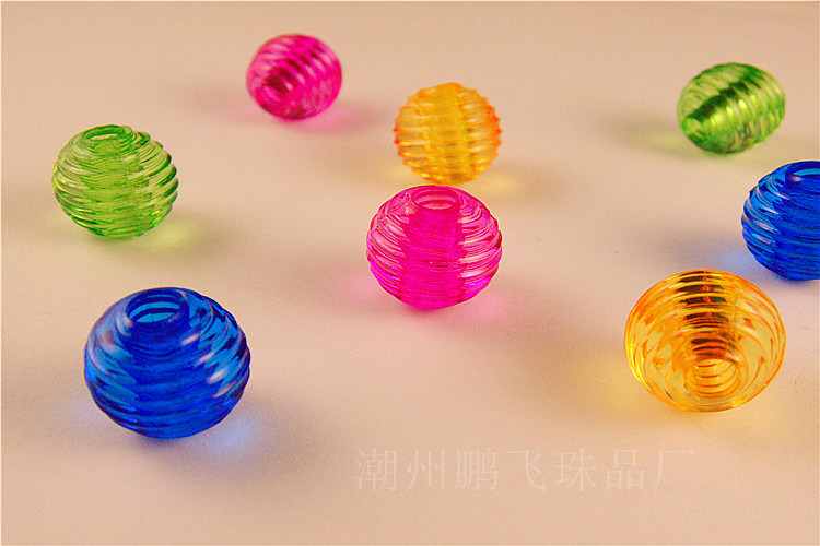 16mm Large Hole Round Thread Beads Bump Beads Myrica rubra Beads Mobile Phone Bag Button Children's Handmade Beaded Hair Beads