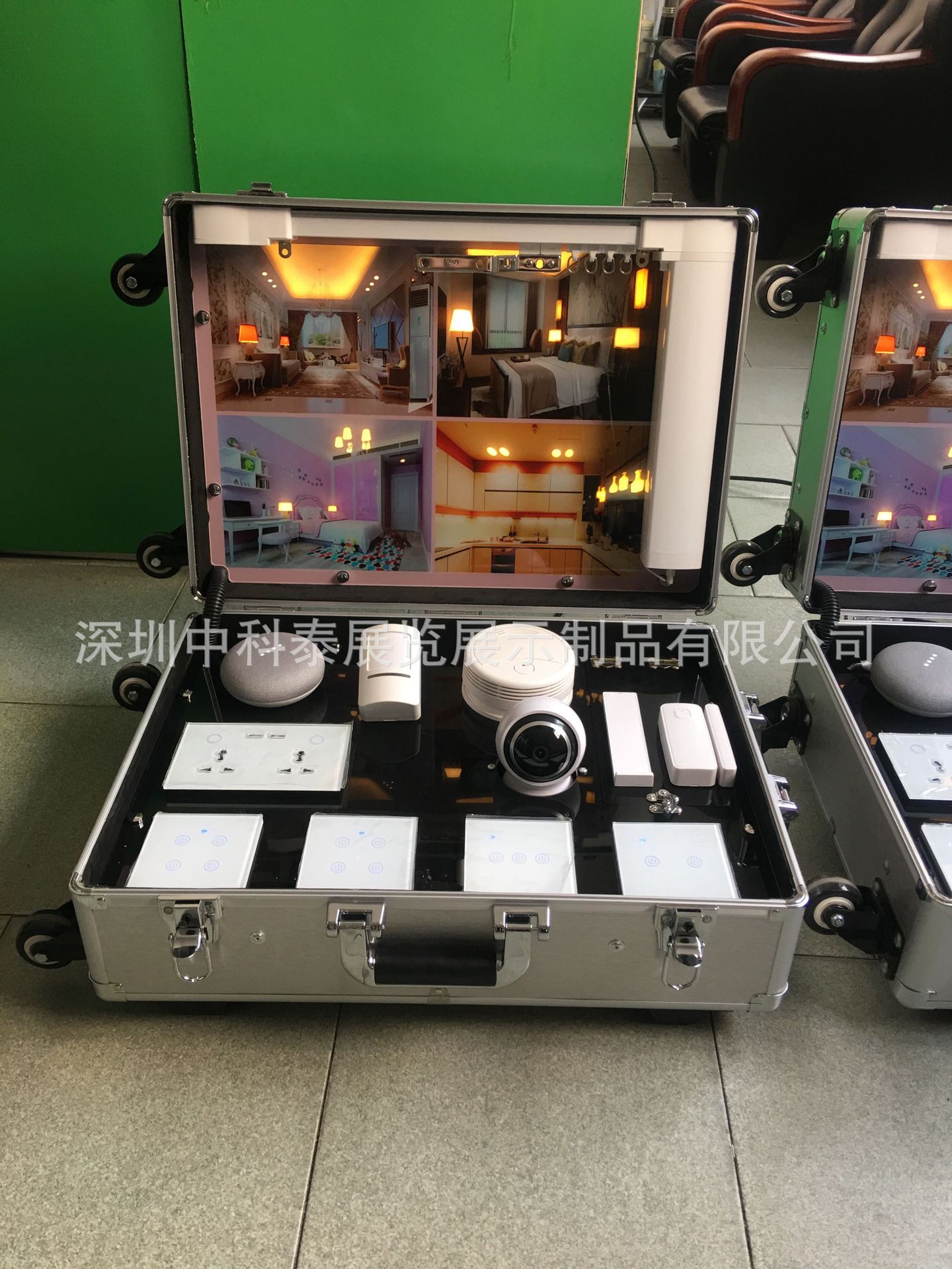 厂家定 制智能产品演示箱设备展示箱视频监视电机仪表演示箱