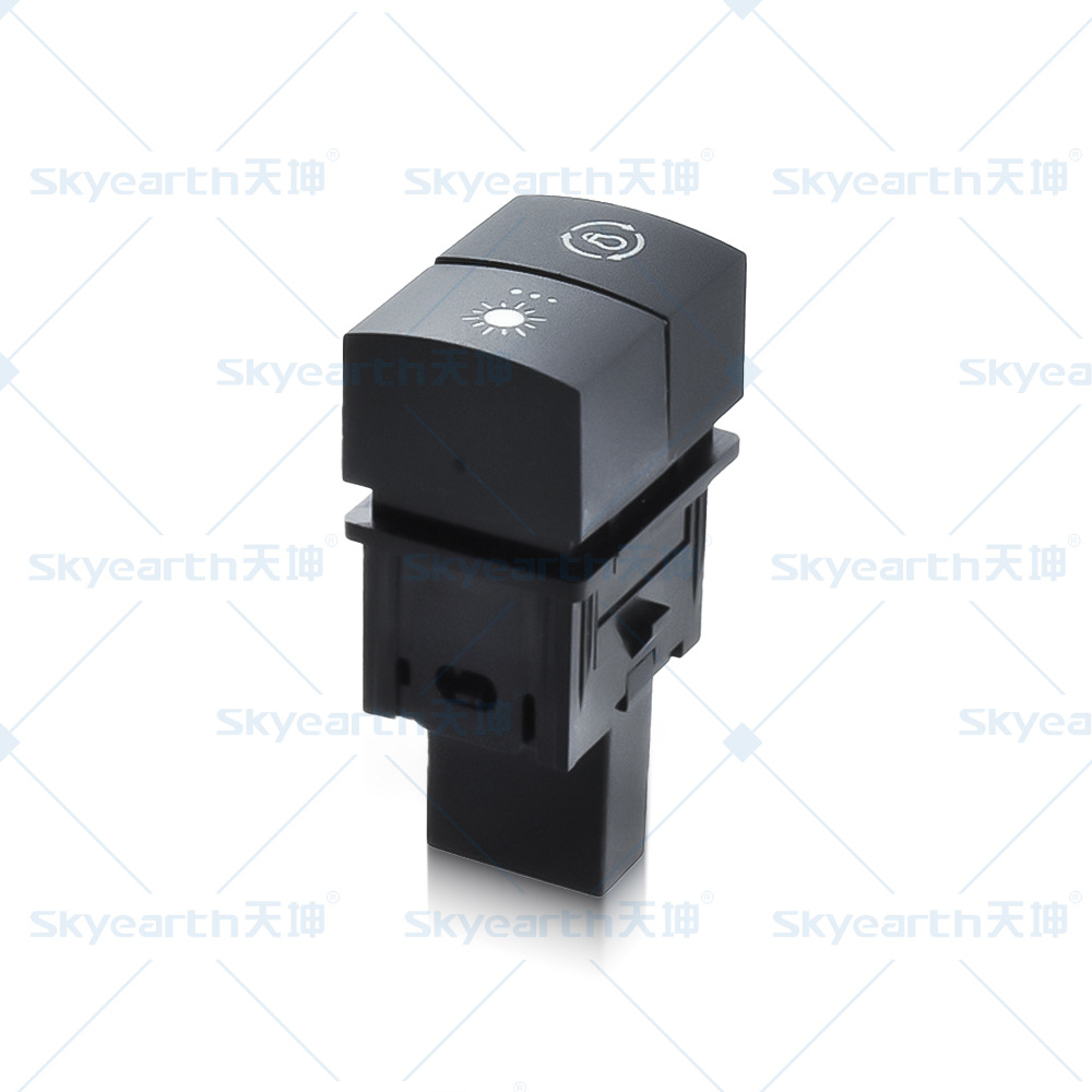 TS - 214 interruptor de doble botón adecuado para el interruptor de puerta trasera del radar de la lámpara de niebla del automóvil Nissan Tianjin