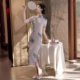 Spring and Summer 2024 New Cheongsam Fresh and Sweet Young Girly Temperament High-end Ice Silk Acetic Acid Elegant Daily Wear