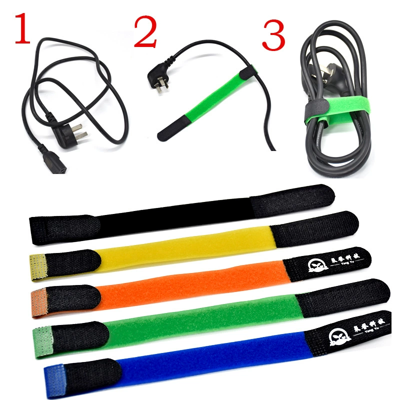 Кабель для ремня на липучке без волос Нескользящий петлевой кабель на липучке P-типа Кабель для передачи данных Помощник по хранению