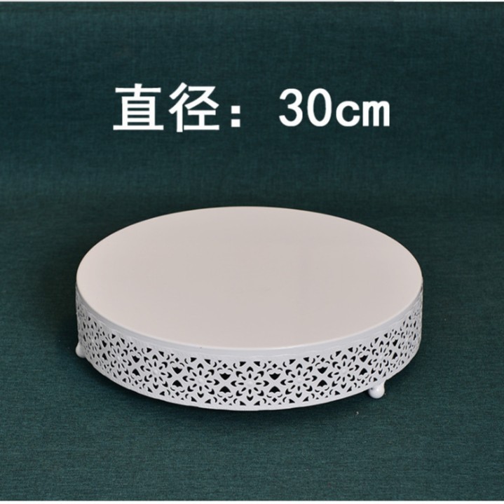 . De estilo europeo de hierro soporte de la torta accesorios de la boda bandeja de la torta de la pierna alta Placa de pastel de mesa de postre decoración de la torta de hierro