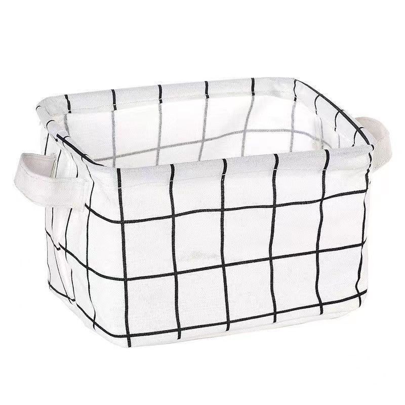 Cesto para ropa sucia plegable simple escandinavo, cesta de almacenamiento de tela resistente al moho y al desgaste, baño, dormitorio, cubo para ropa sucia de algodón y lino de doble propósito