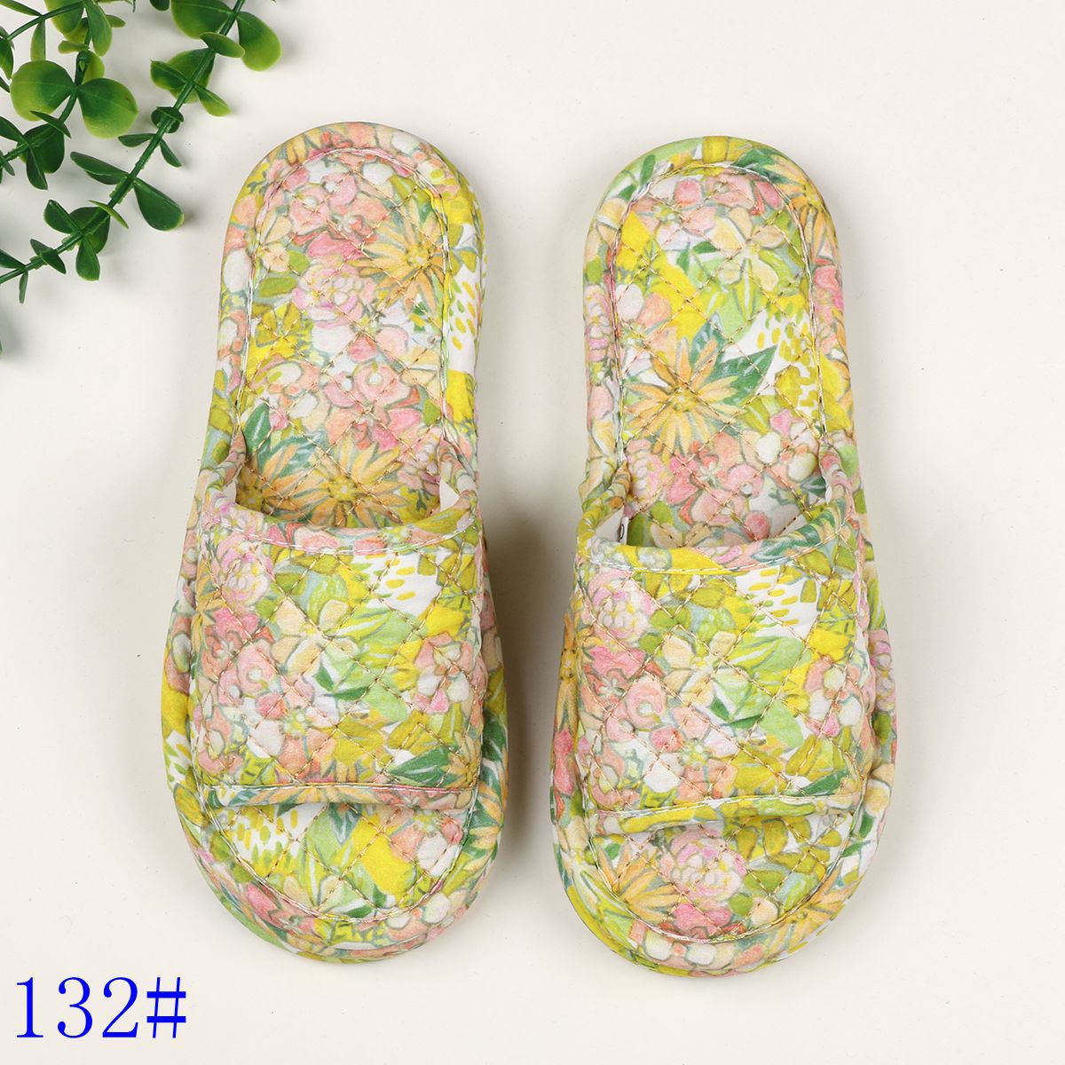 여성용 3겹 꽃무늬 천 132