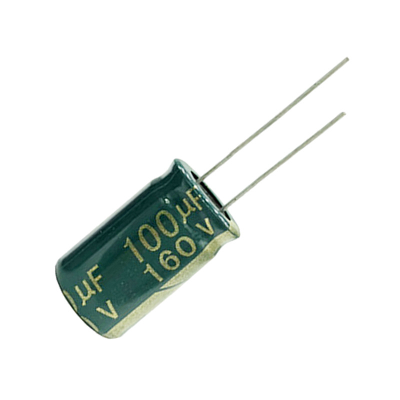 160V 100UF Green Gold High Frequency Low Impedance Aluminum Electrolytic Capacitor 13*21mm 100UF/160V Direct Supply