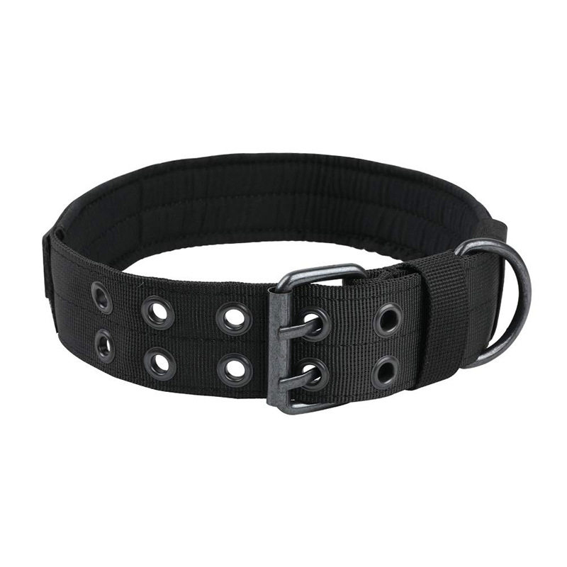 Nuevo collar táctico transfronterizo collar de perro de nylon grande y mediano tamaño perro entrenamiento táctico collar al aire libre perro caminar utensilios