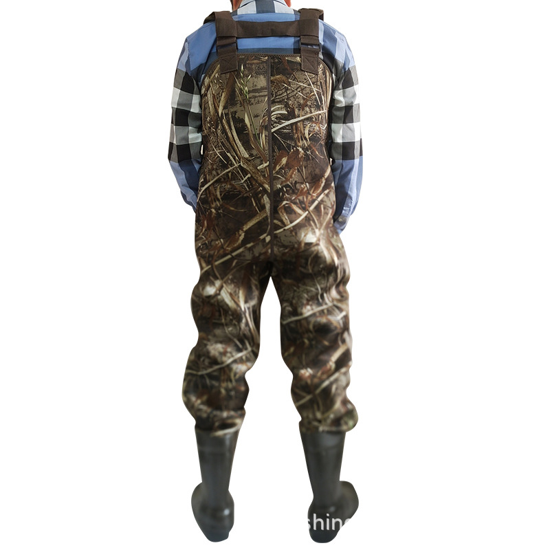 Export MAX-5 Camouflage diving fishing pants NEOPREN wading pants poultry suit Thickened and warm 2
