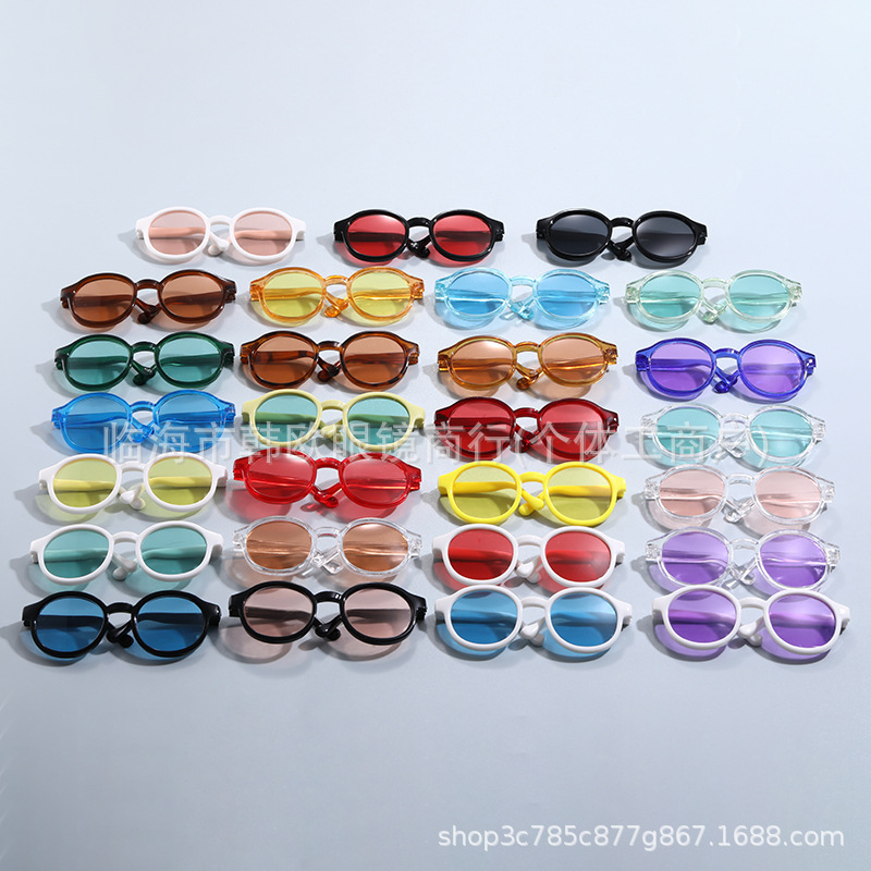 2025 fábrica de explosión para suministrar directamente la nueva serie de lentes de marco transparente de color con adornos para bebés