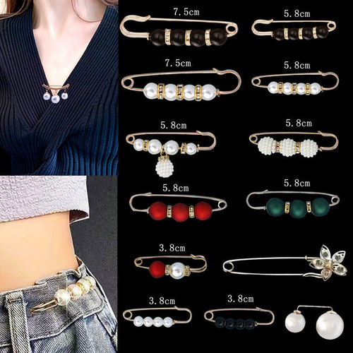 Clothes brooch accessories to fix the waistline of clothes and make it smaller, waist tightening buckle to prevent exposure, brooch to tighten trousers waist pin