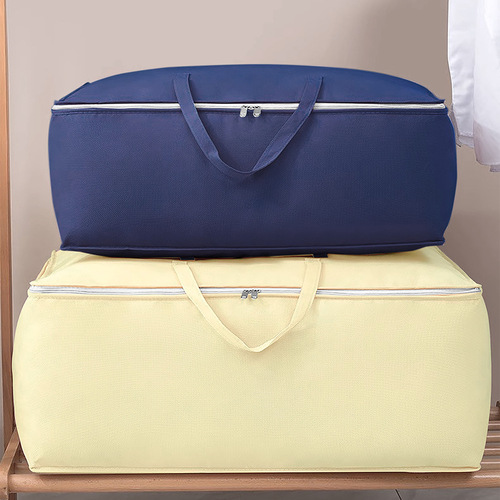 Factory wholesale thick extra large shoulder bag zipper packing bag bedding storage bag moving bag waterproof moisture-proof