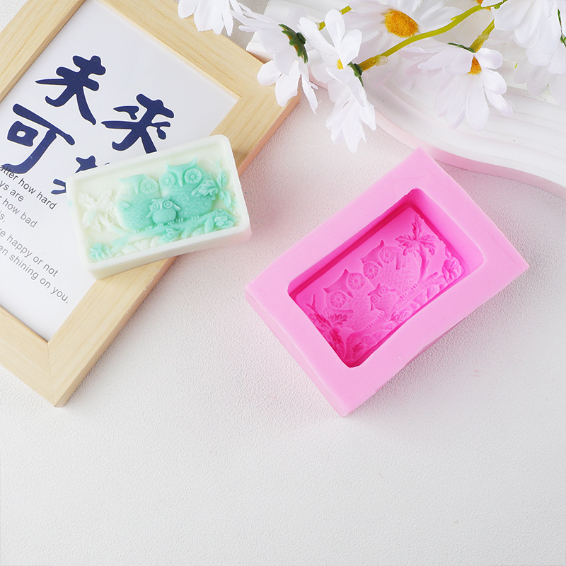 Herramientas de horneado búho molde de chocolate molde de silicona molde de jabón de silicona líquida fábrica directa