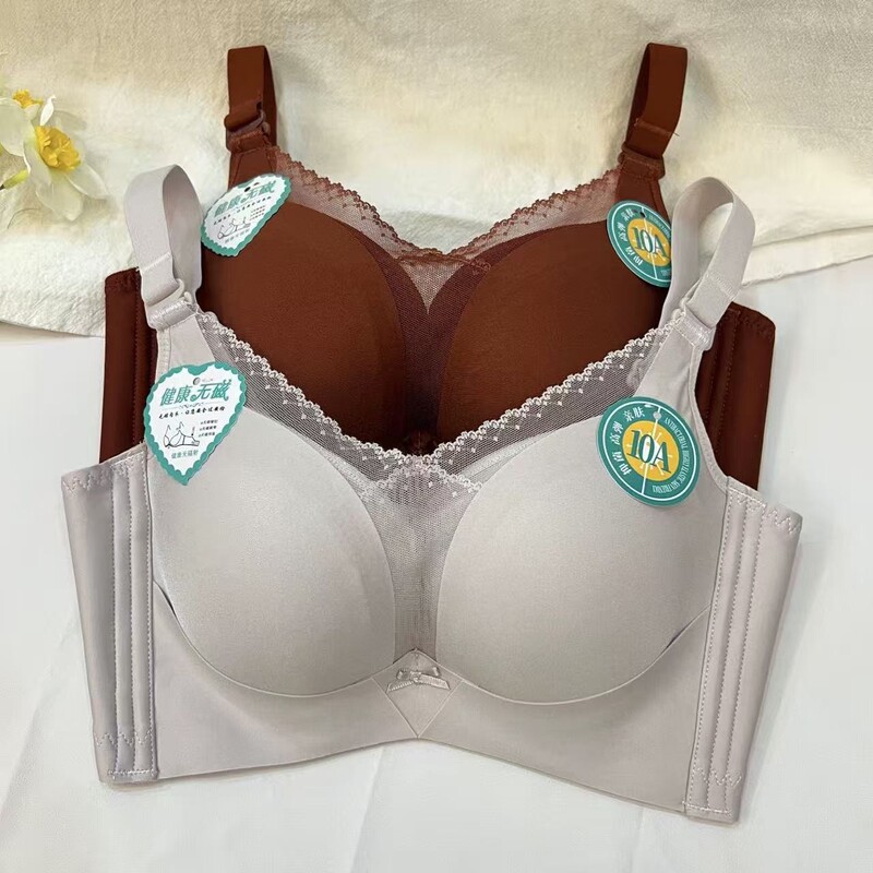 Manqiying 8593 New Thickened Ab Cup Bra for Small Busts, Seamless, Wireless, Gathers Side Breasts, Prevents Sagging Manqiying 8593 New Thickened Ab Cup Bra for Small Busts, Seamless, Wireless, Gathers Side Breasts, Prevents Sagging
