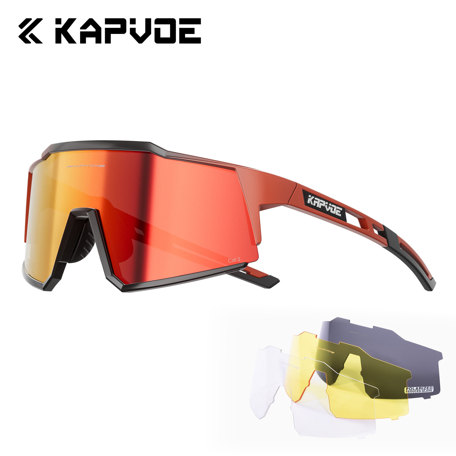Gafas de Ciclismo Deportivas de TR90 Polarizadas a Prueba de Viento para Ciclismo