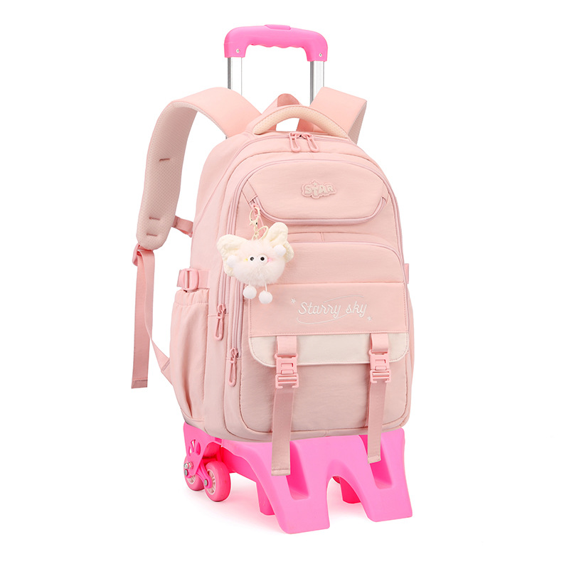 Mochila de pescado natural 3 - 6 grados de moda de alta capacidad mochila de estudiantes de secundaria escalera ligera caja de tracción