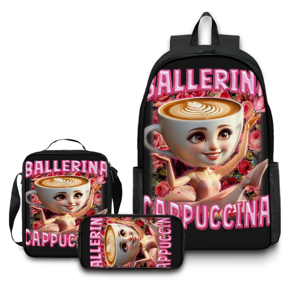 Nuevo producto transfronterizo Italian Brainrot Mochila con estampado digital