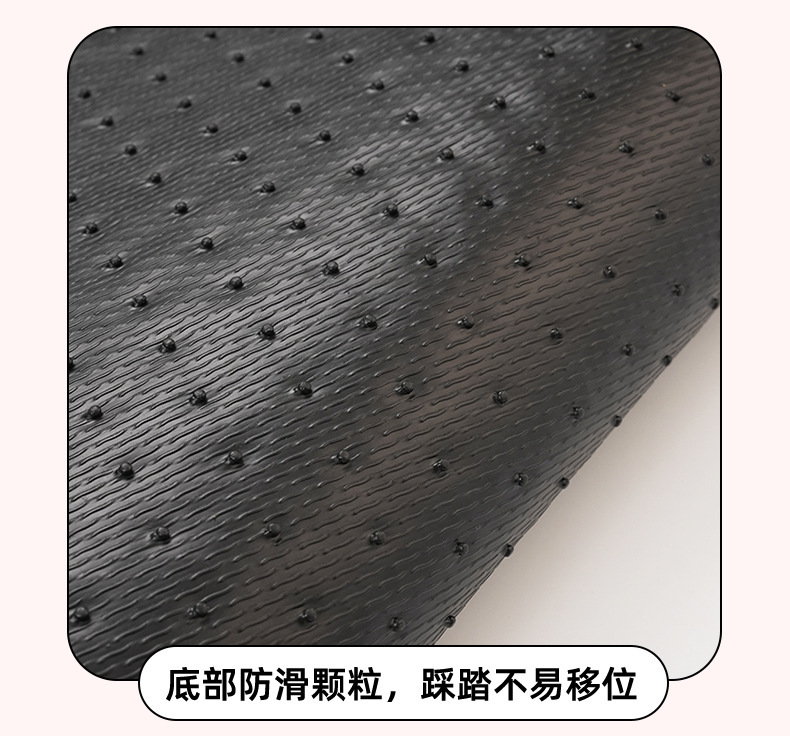 Cute Panda Car Floor Mats, Wire Rings, Wear-Resistant and Dirt-Resistant Car Floor Mats, Cartoon Anti-Slip Single-Piece Car Protective Mats