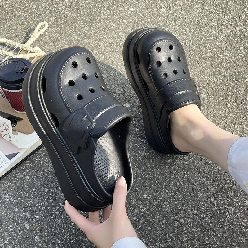Women's Top Quality 2026 New Top Quality Model With Thick Soles, Height-increasing, Non-slip, Comfortable For Summer Outdoor Wear, Beach Shoes_voghion.com