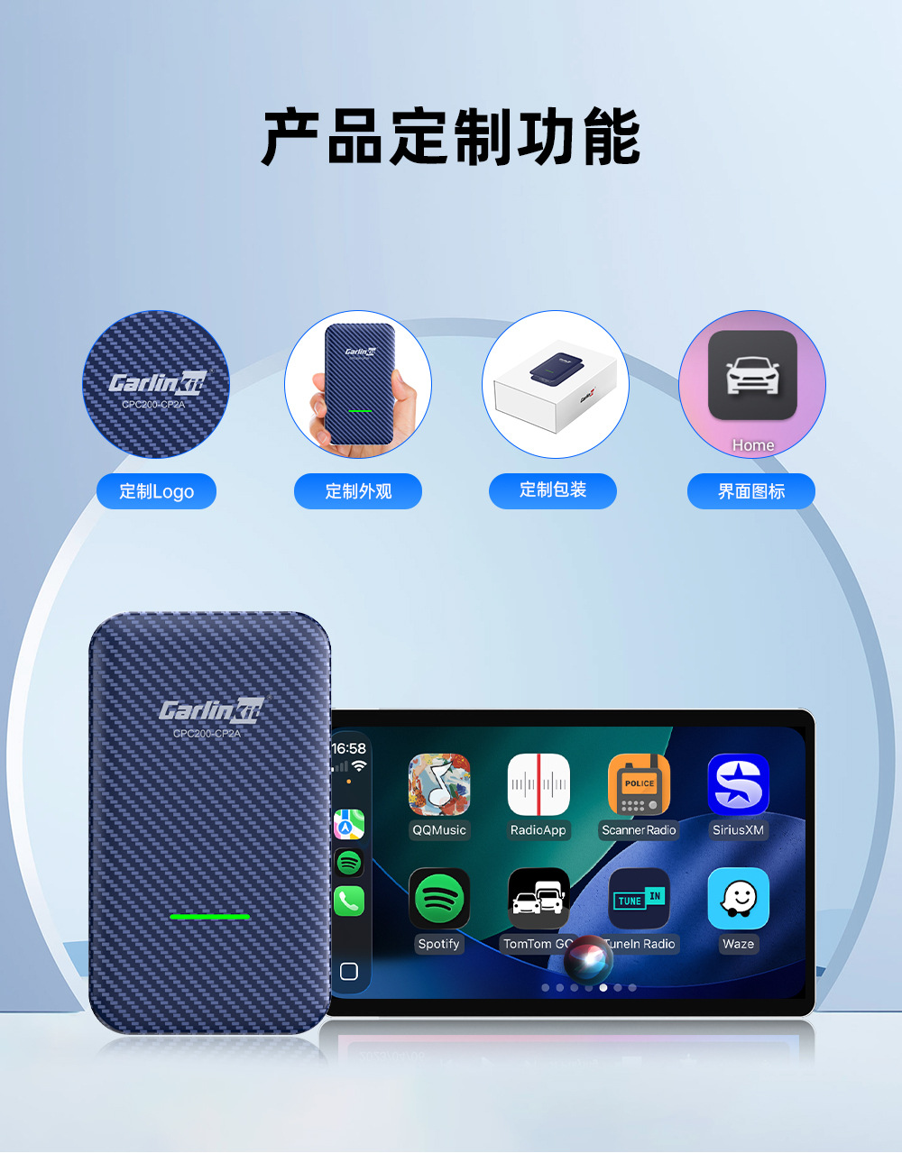Cross-Border Android Android Auto Box 4.0 Carlinkit Wired to Wireless Carplay Box