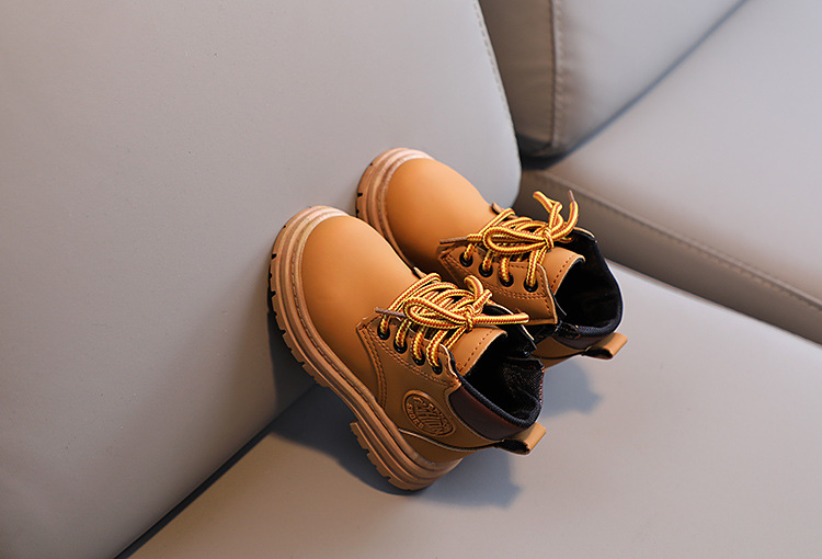 Martin 2023 Autumn/Winter New Children's Shoes Girls' Baby Little Yellow Boots Boys' Casual Soft_voghion.com
