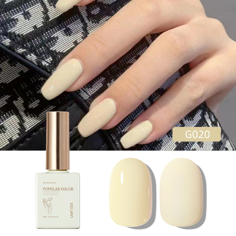 Pure Color new white nail polish glue nude transparent nail polish shop special high-grade nail polish lasting firm Factory wholesale