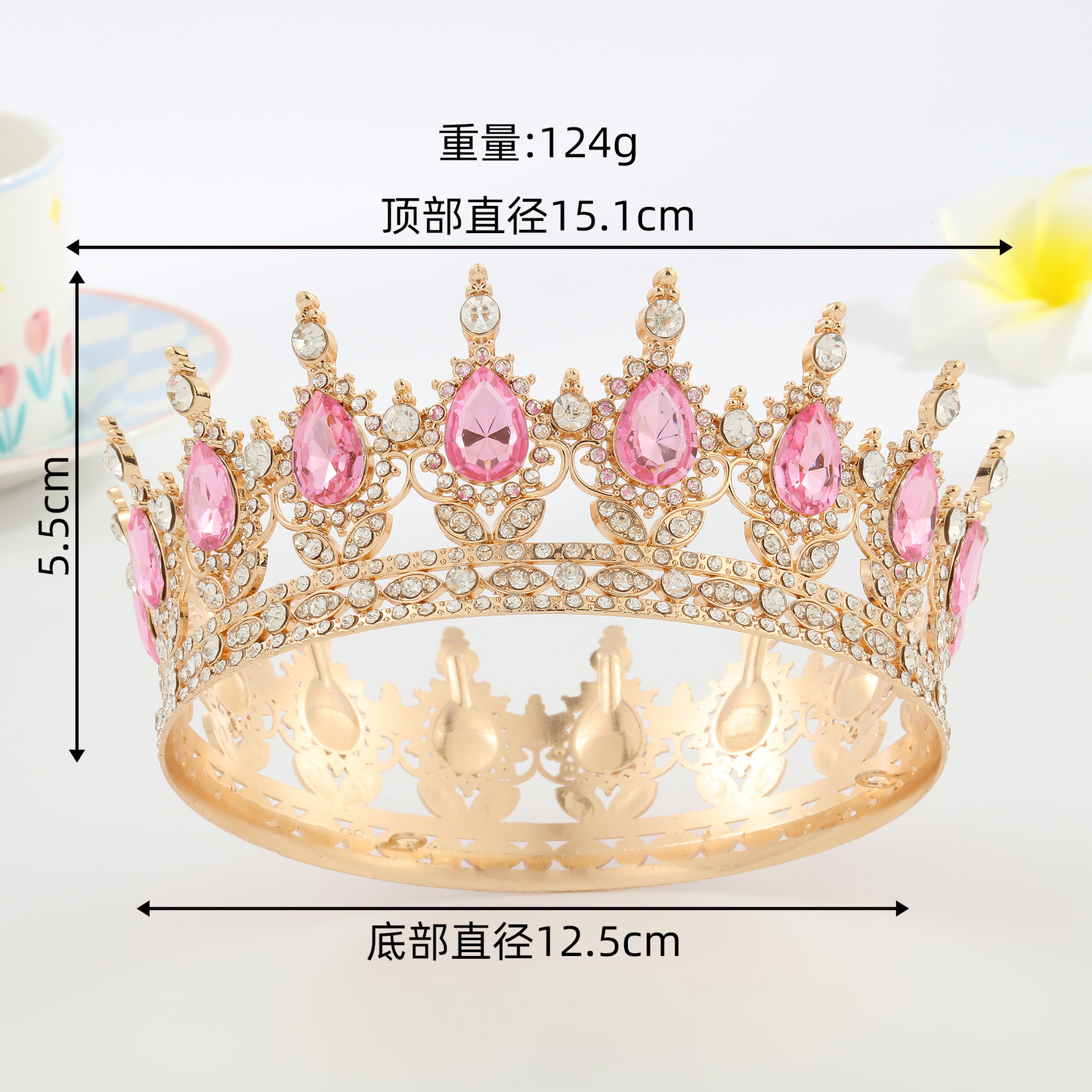 Luz de lujo nuevo espectáculo de boda princesa corona