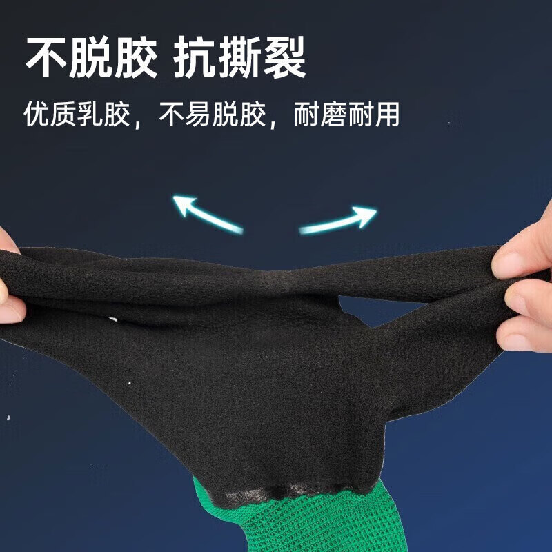 Shengli NITEX resistente al desgaste antideslizante látex estampado espuma neumático guante de goma guante de protección laboral ND200V