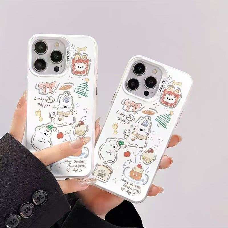 Nuevos postres japoneses y coreanos para iPhone 16 funda para teléfono móvil Apple 15promax/14 anti-caída 13pro12 lindo