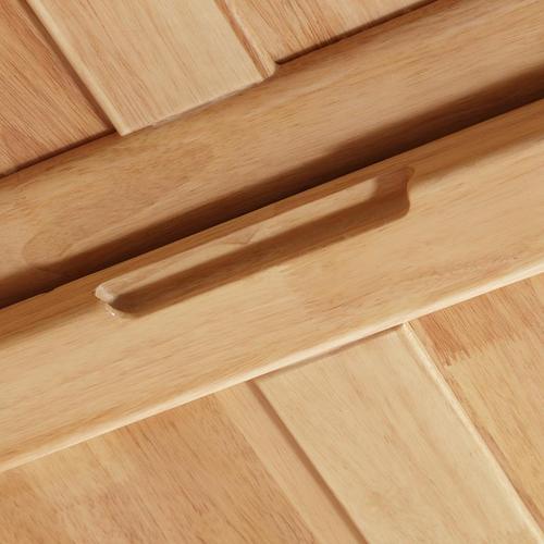 Nordic solid wood sliding door wardrobe rubber wood two door sliding door simple storage wardrobe bedroom furniture log style