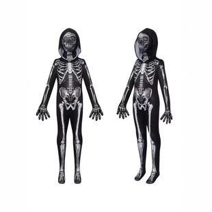 Halloween Costumes Skeleton Skeleton Masquerade Tight Cos Clothes Costumes Ghost Clothes Adults Kidsren Men and Women Horror