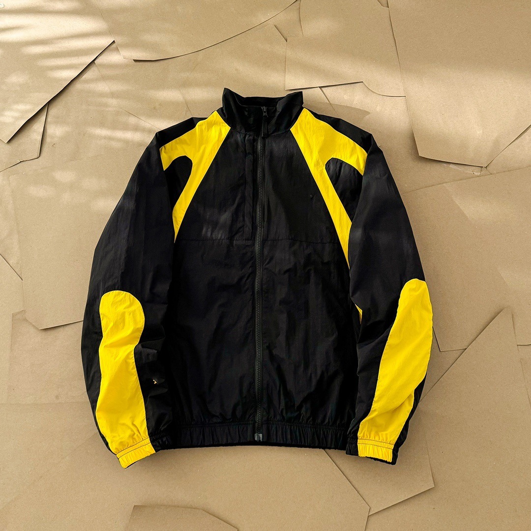 Chaqueta de cuello de contraste para hombres y mujeres