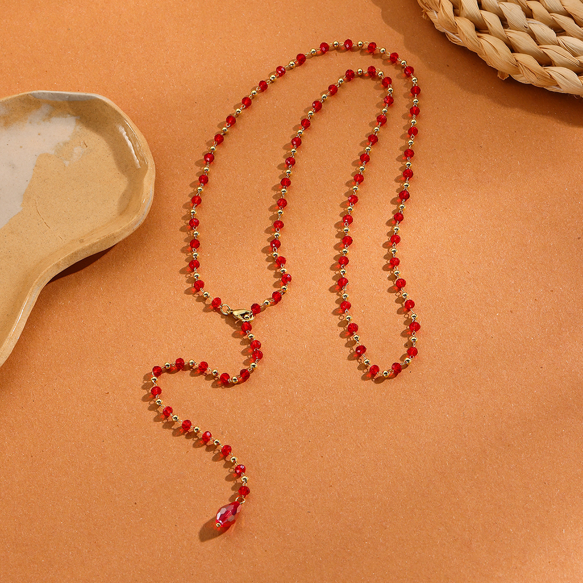 Colar y de pérolas com tassel elegante corrente para mulher_voghion.com