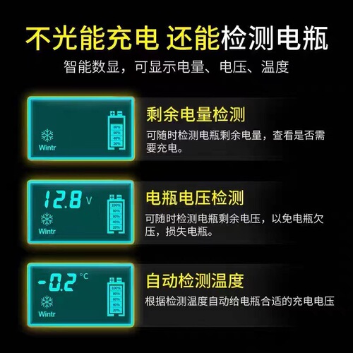 Universal 12V Motorcycle Battery Charger, Car Battery Charger 12V/24V Smart High Power