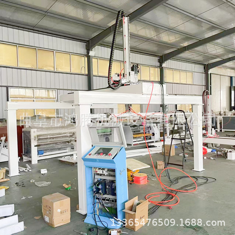 鸿腾铝箔防火板平贴机 PVCPET膜冷胶热熔胶贴面机 科技布复合机