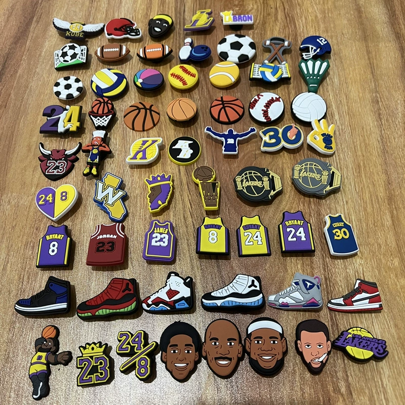 Спортивные сандалии и сабо из ПВХ и мягкой резины с декоративными элементами в стиле [NBA star] для баскетбола