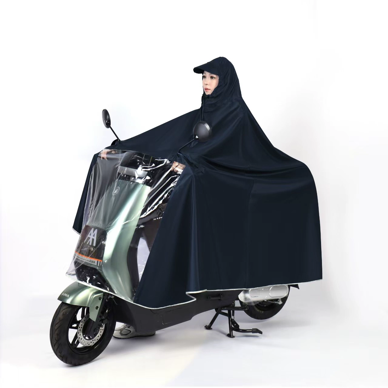 Электромобиль, длинный дождевик, шлем для езды на велосипеде, tandem, оптовый, утолщение