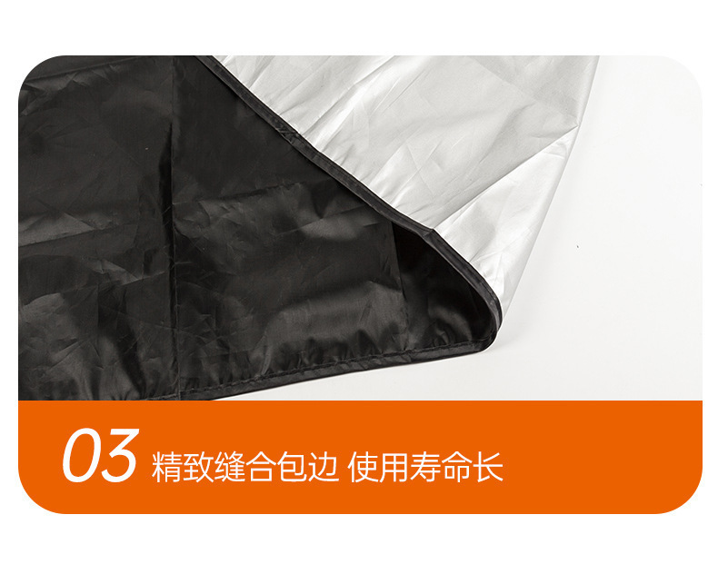 Car Windshield Sunshade Snow Shield Sunshade Winter Front Windshield Snow Cover Silver Cloth Coated for Car