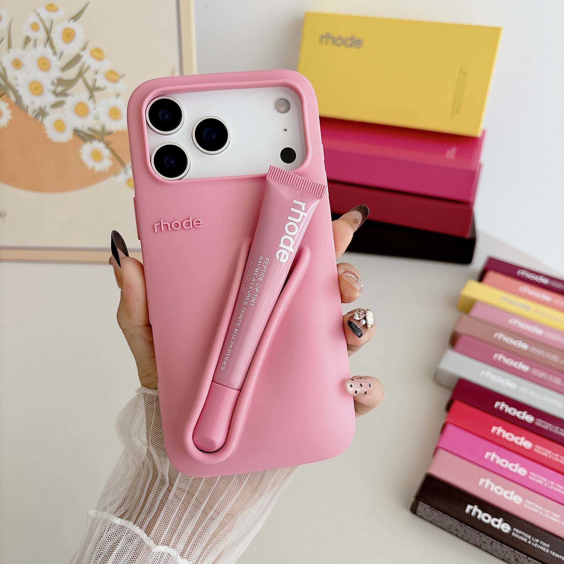 Hailey Rhode Silikon Handyhülle Für Iphone 13 14 15 16 Und 17_voghion.com