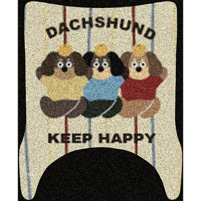 for Yadi Maodou Cute Cartoon: Electric vehicle foot mat - dachshund