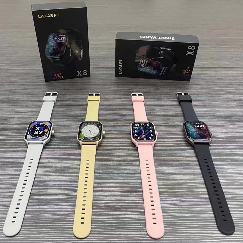 Amazon explosiva X8 reloj de moda impermeable inteligente 2.01 pantalla grande Da fit control de presión arterial y oxígeno en sangre