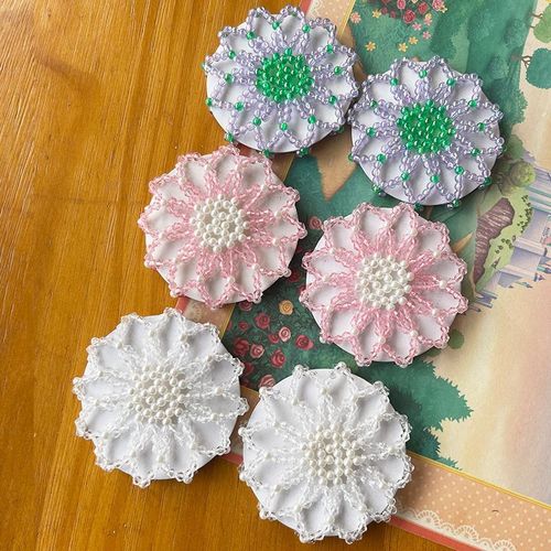 Children's ancient style and trendy crystal pearl hair net, handmade exquisite beaded hair net, Hanfu cheongsam ball hair accessories