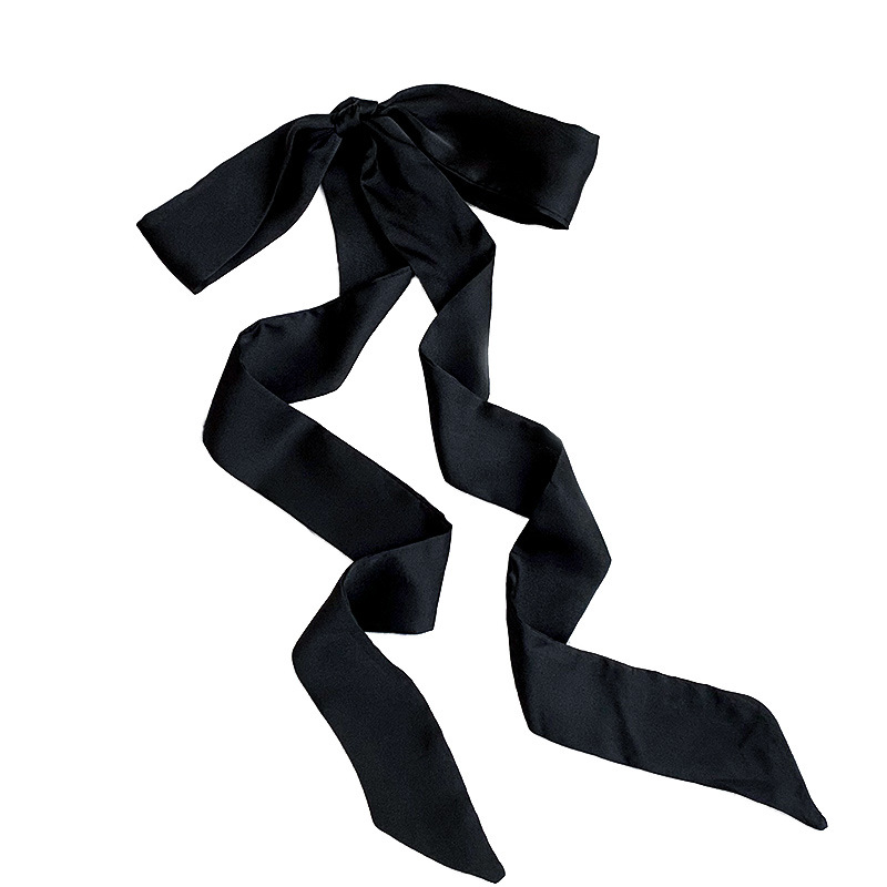 Pañuelo de seda de tira larga, sentido avanzado, nuevo color caramelo, color sólido, bufanda estrecha y versátil, cinta decorativa para el cabello, cinta para atar, cinta