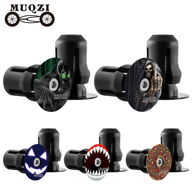 MUQZI bicycle aluminum alloy expansion lock handle block mountain road folding bike handlebar plug CNC personality end cap
