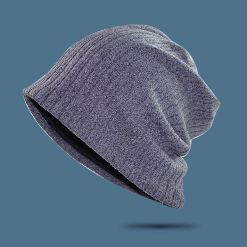 Cross-border Autumn New pile hat men's AliExpress wheat grain toe cap women's winter Amazon knitted pullover hat