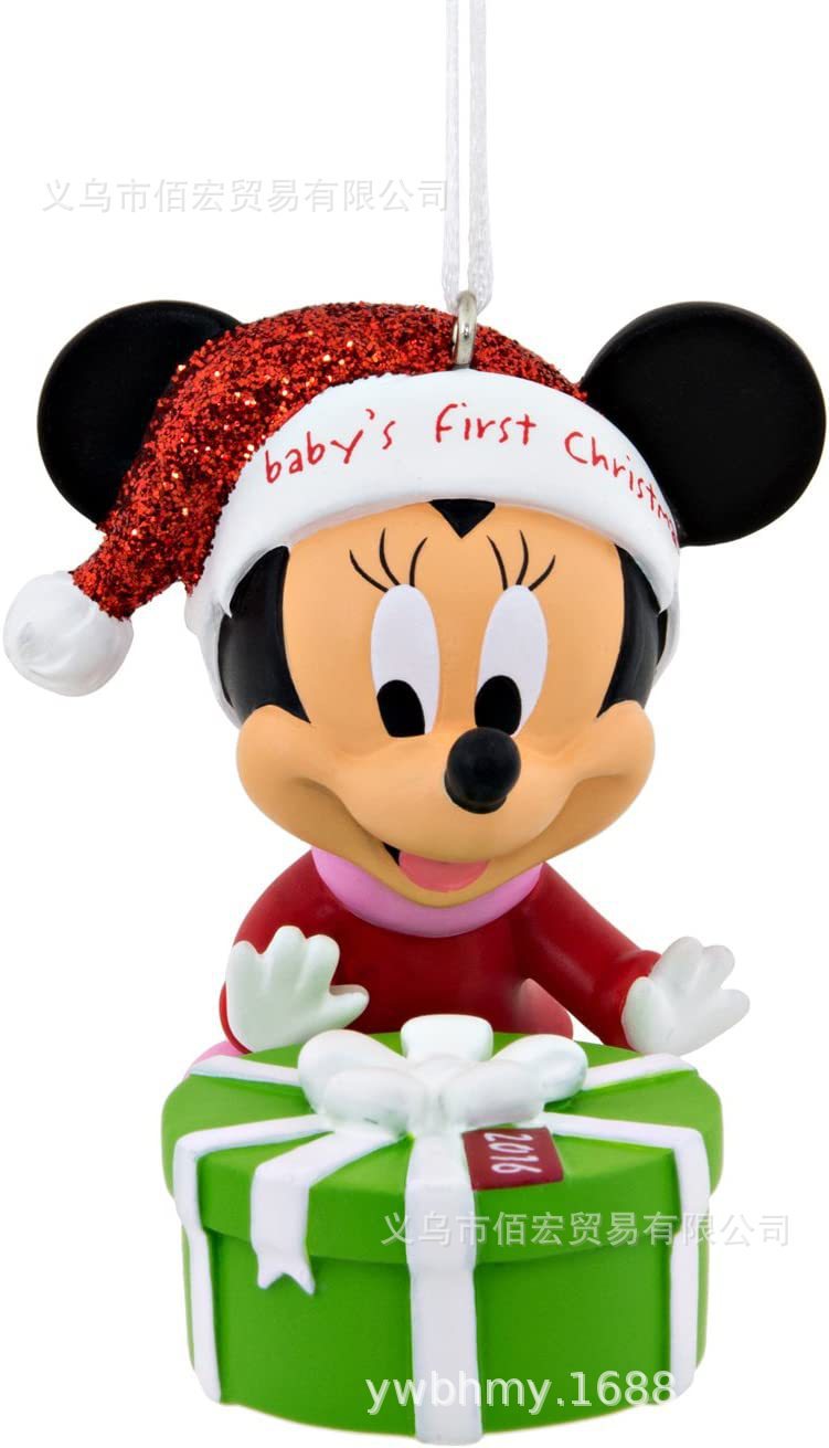 2022 nuevos productos Mickey Mouse serie de decoraciones navideñas mochilas de automóviles colgantes de árbol de Navidad regalos de decoración para el hogar