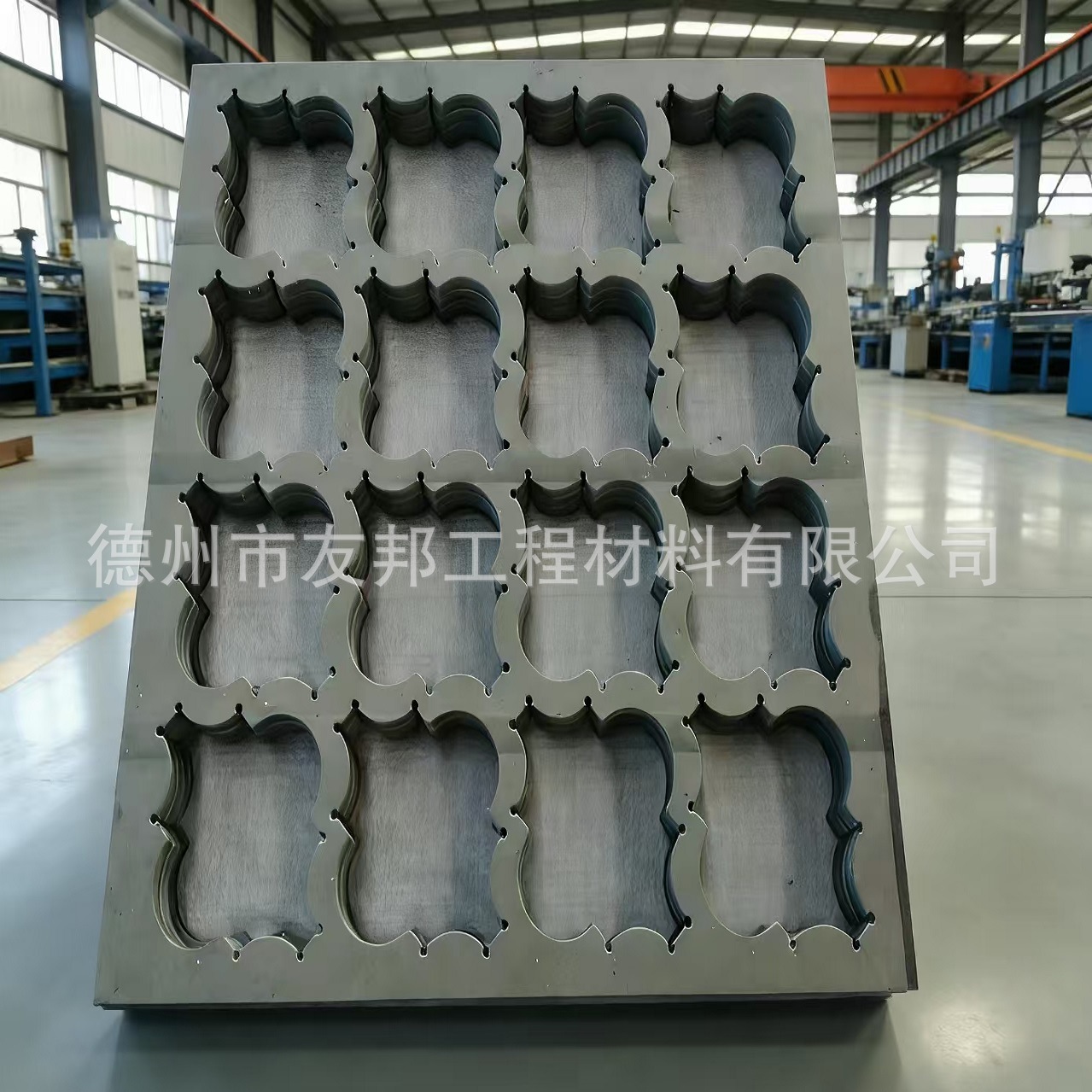 灰色PVC硬板冲孔雕刻 pvc工装板塑料板治具