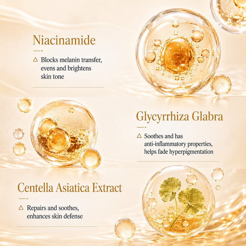 Sérum Facial de Glutatión y Vitamina C Iluminador Hidratante para Cuidado Facial