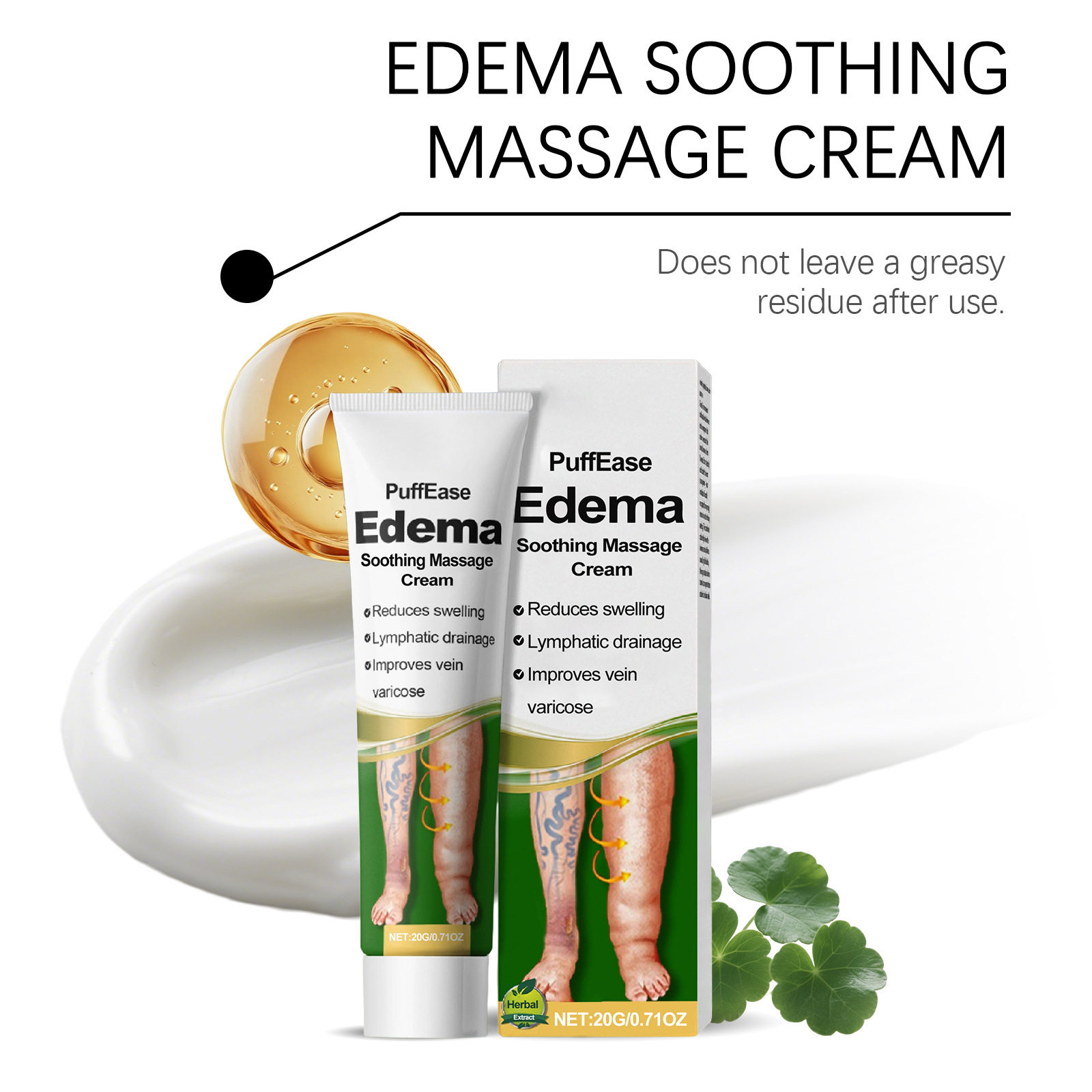 Varicose Vein Ease Paste Spider Leg Soreness Recovery Vasculitis Improve Blood Circulation Hydration Swelling Edema Relief Cream