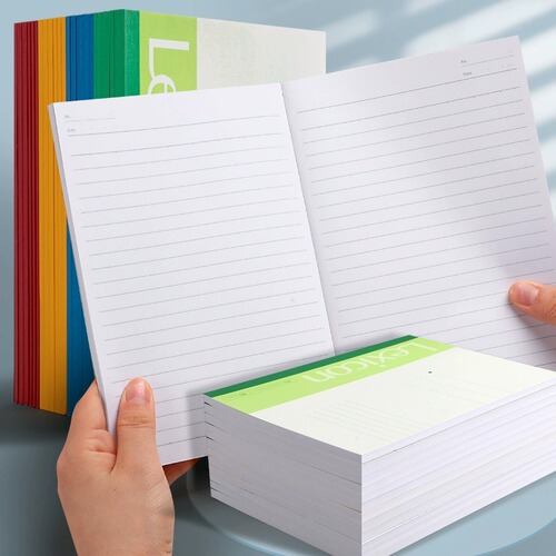 Deli/Gettle A5 Wireless Glue-bound Notebook 30 Pages Soft Cover Office Soft Copy Student Notebook