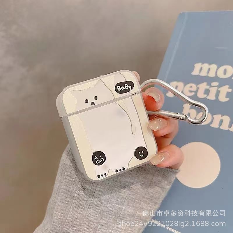 Airpods de gato de alta sensación de espejo pro3 generación cubierta de protección Bluetooth para auriculares de Apple 1 / 2 generación